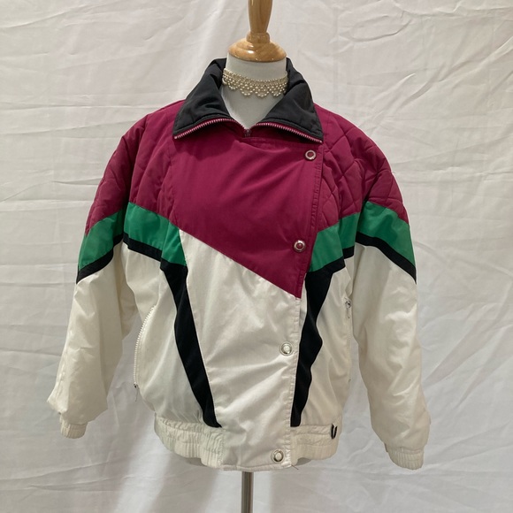 Vintage 80s ski jacket size Medium/Large - Picture 4 of 13